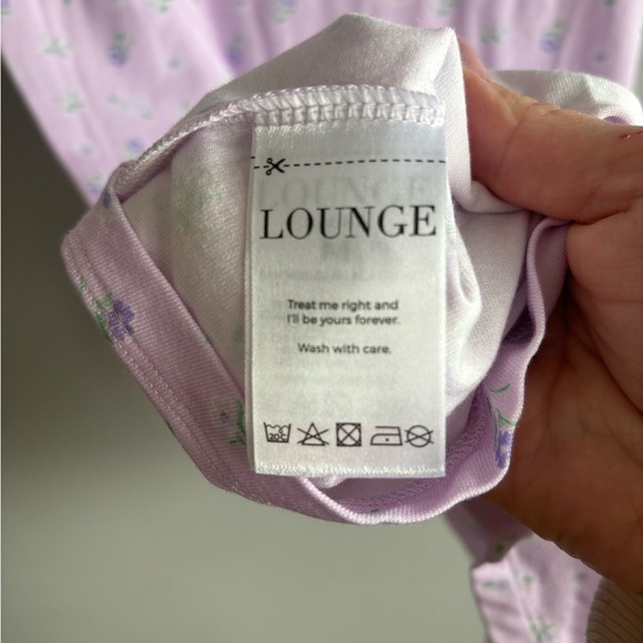 Lounge Underwear Modal sleep Romper lilac floral - Picture 5 of 7